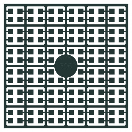 Pixelhobby Midi Perler 396 Ekstra Mørk Dyb Skovgrøn 2x2mm - 140 pixels