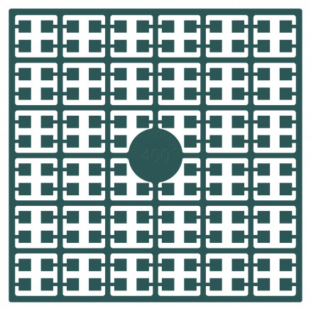 Pixelhobby Midi Perler 400 Ekstra mørk Mintgrøn 2x2mm - 140 pixels