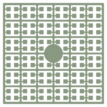 Pixelhobby Midi Perler 409 Grågrøn 2x2mm - 140 pixels