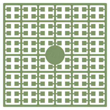 Pixelhobby Midi Perler 421 Klar Bregne 2x2mm - 140 pixels