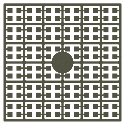 Pixelhobby Midi Perler 486 Ekstra mørk Gråbrun 2x2mm - 140 pixels
