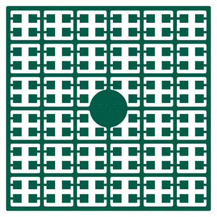 Pixelhobby Midi Perler 505 Ekstra mørk Smaragdgrøn 2x2mm - 140 pixels