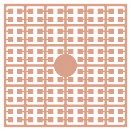 Pixelhobby Midi Perler 511 Lys Abrikos hudfarve 2x2mm - 140 pixels