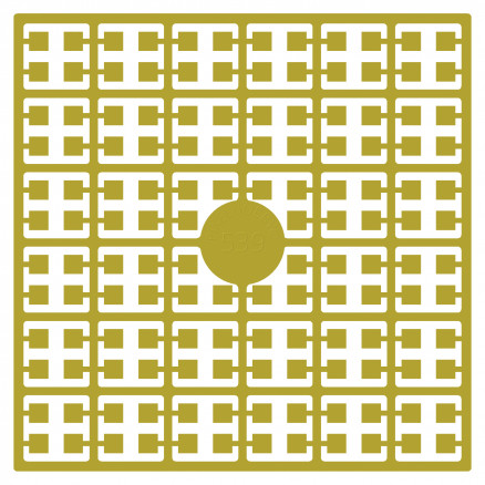 Pixelhobby Midi Perler 539 Ekstra mørk Strågul 2x2mm - 140 pixels