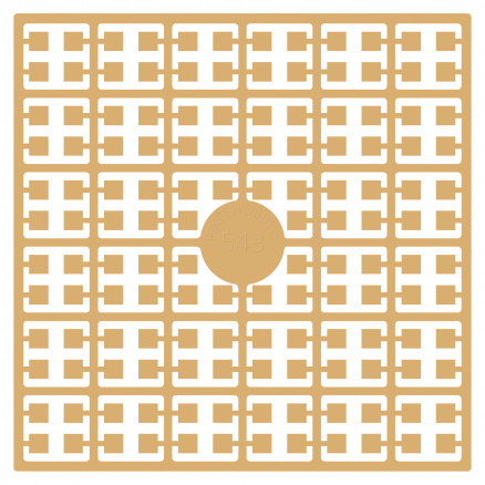 Pixelhobby Midi Perler 543 Ekstra Lys Mahogni 2x2mm - 140 pixels