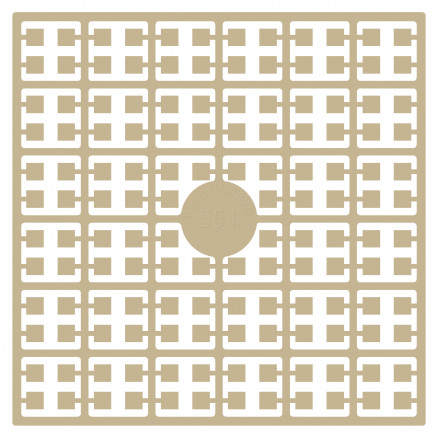 Pixelhobby Midi Perler 551 Lys Mokka Beige 2x2mm - 140 pixels