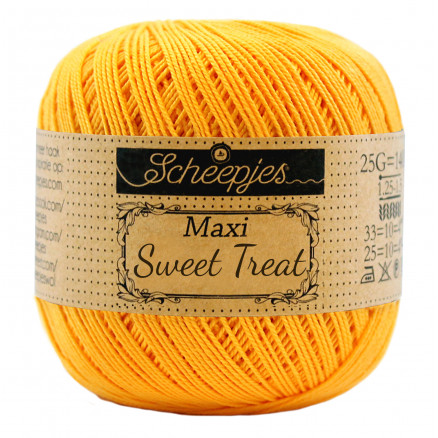 Scheepjes Maxi Sweet Treat Garn Unicolor 208 Yellow Gold