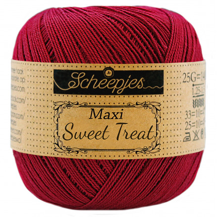 Scheepjes Maxi Sweet Treat Garn Unicolor 517 Ruby