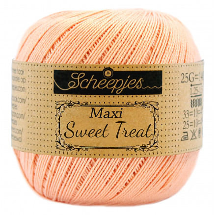 Scheepjes Maxi Sweet Treat Garn Unicolor 523 Pale Peach