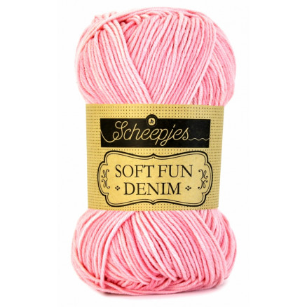 Scheepjes Softfun Denim Garn Print 504 Rosa