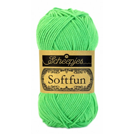 Scheepjes Softfun Garn Unicolor 2517 Grøn