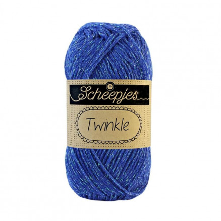 Scheepjes Twinkle Garn Glimmer 908 Kongeblå