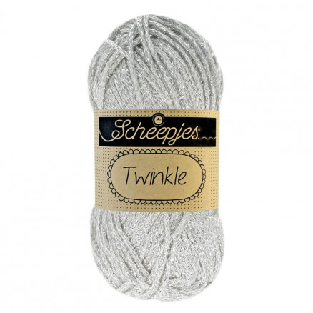 Scheepjes Twinkle Garn Glimmer 940 Sølv