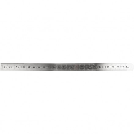 Stållineal, L: 50 cm, 1stk.