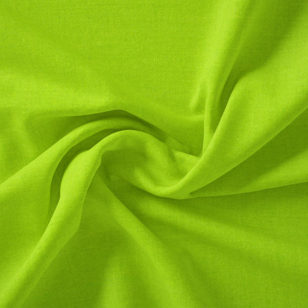 Swan Solid Bomuldslærred Stof 150cm 850 Limegrøn - 50cm