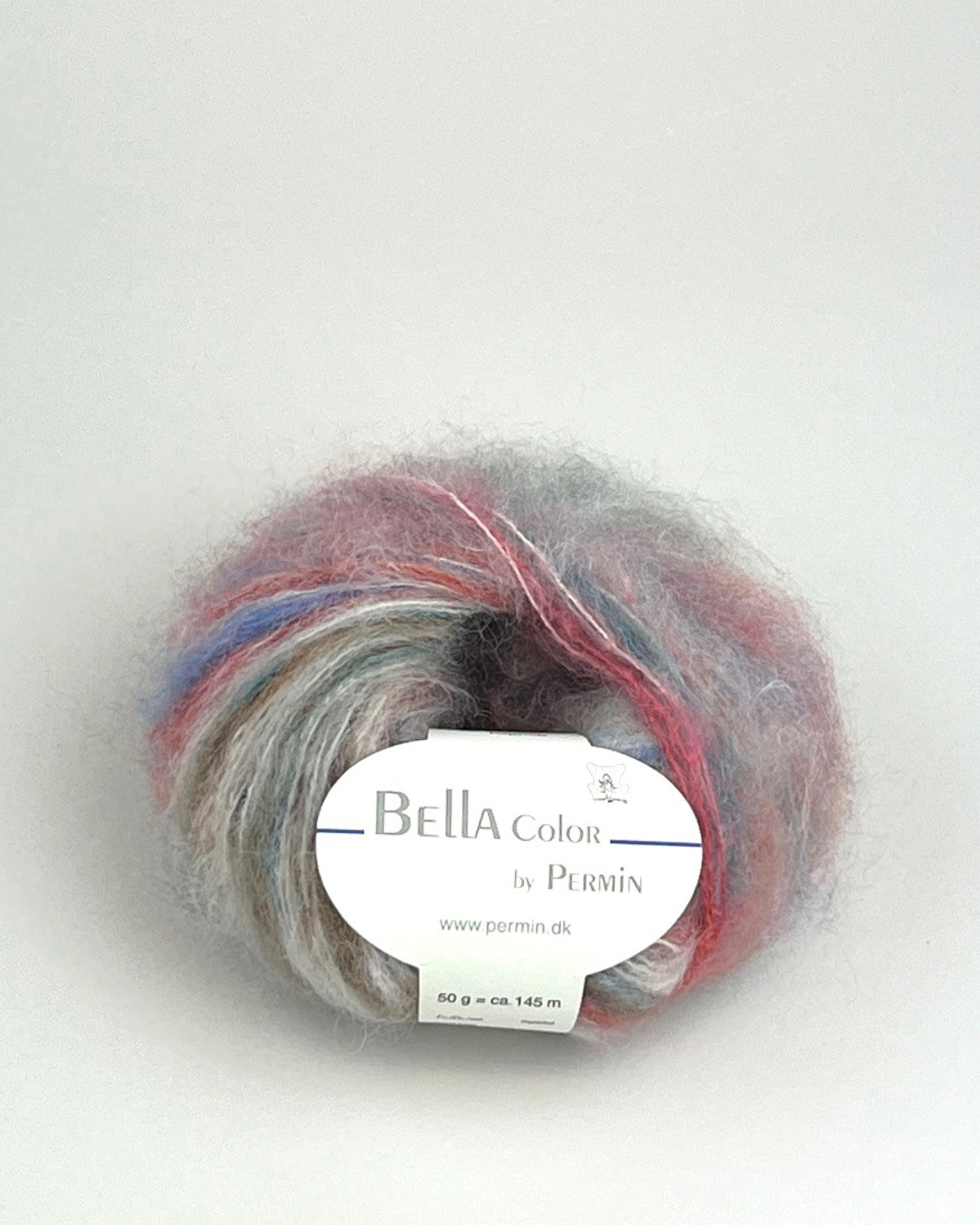 Bella Permin garn - Mohairgarn med uldgarn & polyamid - fv 883191 Vilde blomster