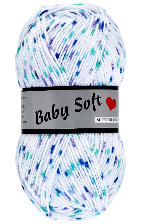 Baby Soft Multi, 50 g, blå, nr. 601