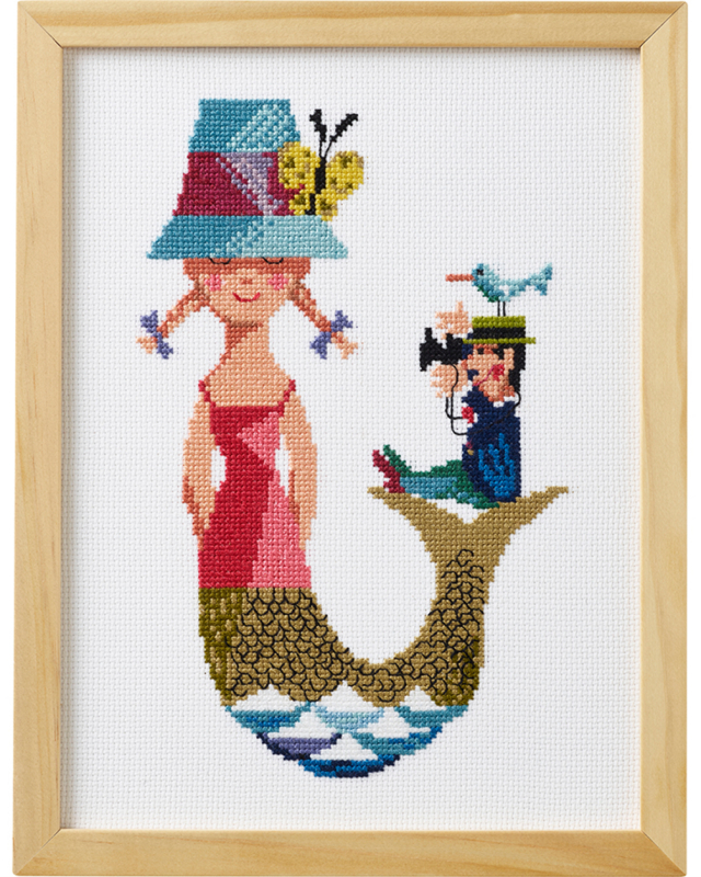 Broderi Kit - Havfruen, Ib Antoni