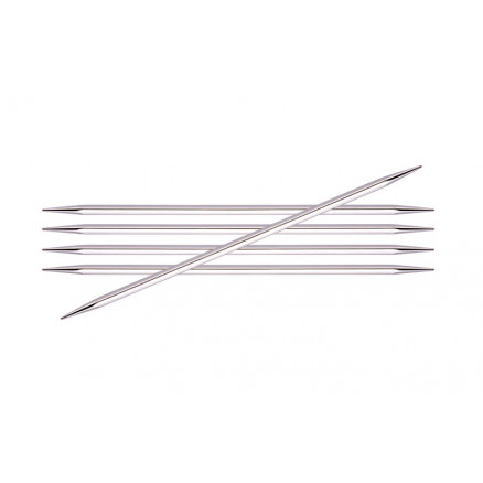 KnitPro Nova Cubics Strikkepinde / Jumperpinde Messing 35cm 6,50mm / 13.8in US10½
