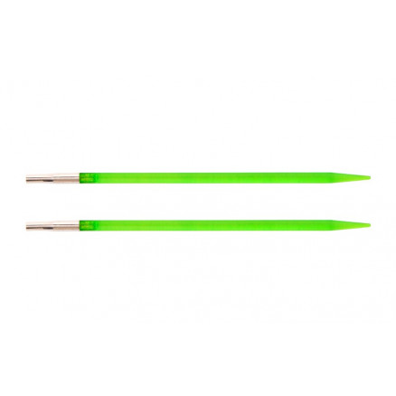 KnitPro Trendz Udskiftelige Rundpinde Akryl 13cm 3,75mm US5 Fluorescent Green