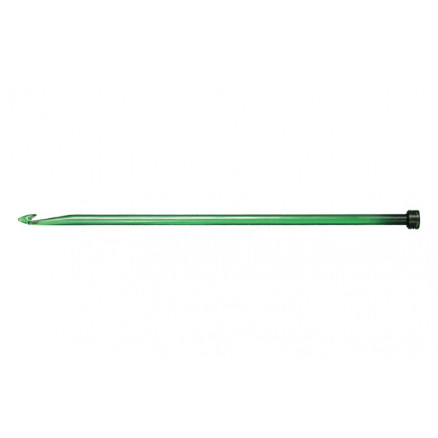 KnitPro Trendz Enkelt Hæklenål Akryl 30cm 9,00mm Green til Tunesisk hækling / Hakning