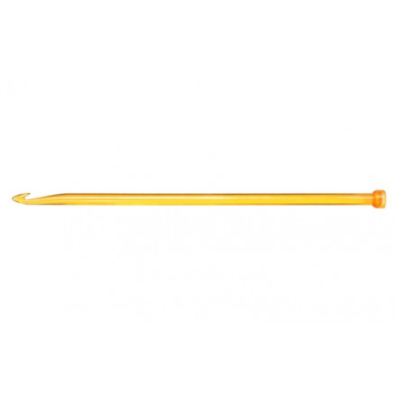 KnitPro Trendz Enkelt Hæklenål Akryl 30cm 10,00mm Orange til Tunesisk hækling / Hakning