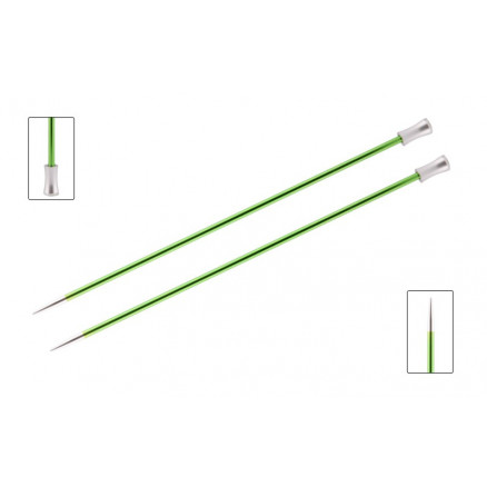 KnitPro Zing Strikkepinde / Jumperpinde Aluminium 35cm 3,50mm / 13.8in US4 Chrysolite