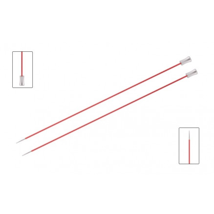 KnitPro Zing Strikkepinde / Jumperpinde Messing 40cm 2,00mm / 15.7in US0 Coral