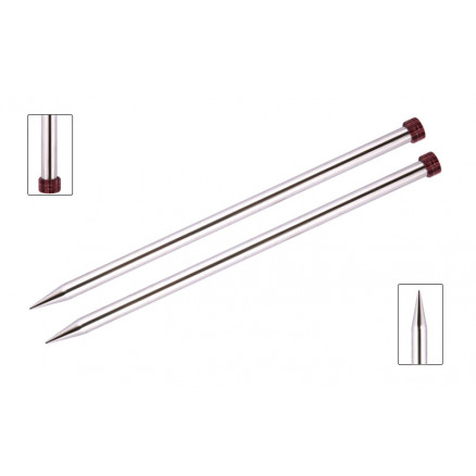 KnitPro Nova Metal Strikkepinde / Jumperpinde Messing 35cm 2,50mm / 13.8in US1½