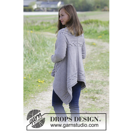 Norfolk by DROPS Design - Jakke Strikkeopskrift str. S - XXXL