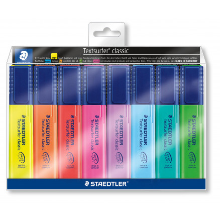 Staedtler Textsurfer Classic Overstregningstuscher Ass. farver 1-5mm - 8 stk