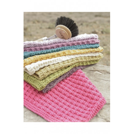 Waffle Love by DROPS Design - Klude Strikkeopskrift 21x21 cm