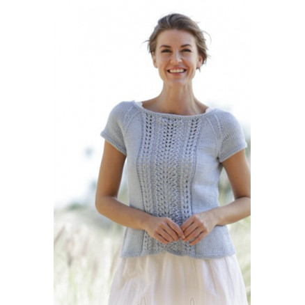 Charlotte by DROPS Design - Top Strikkeopskrift str. S - XXXL