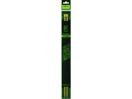 Clover Takumi Strikkepinde / Jumperpinde Bambus 33cm 6,50mm / 13in US10½