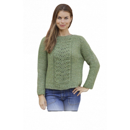 Clover by DROPS Design - Bluse Strikkeopskrift str. S - XXXL
