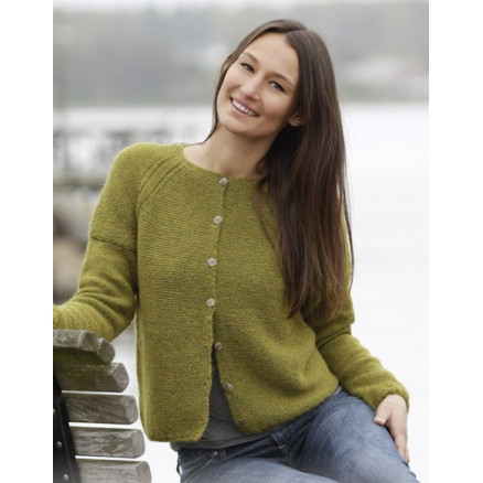 Sweet Olivia Cardigan by DROPS Design - Jakke Strikkeopskrift str. S - XXXL