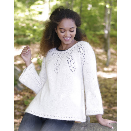 Nineveh Jumper by DROPS Design - Bluse Strikkeopskrift str. S - XXXL