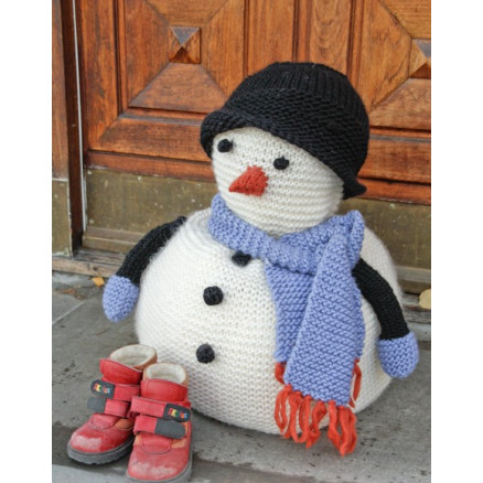 Frank by DROPS Design - Snemand Julepynt Strikkeopskrift 36 cm