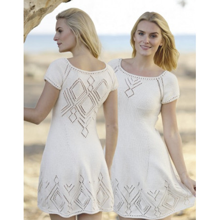 Summer Feeling by DROPS Design - Kjole Strikkeopskrift str. S - XXXL