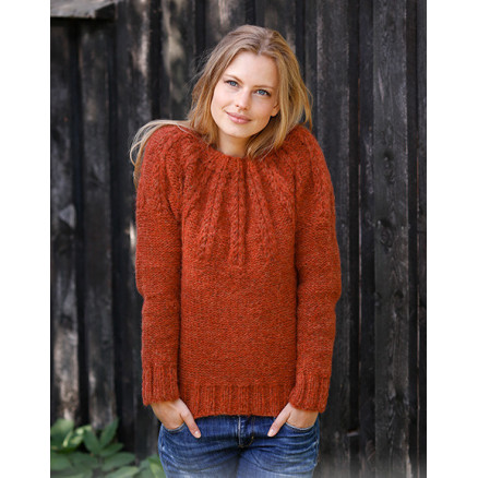 Clemence by DROPS Design - Bluse Strikkeopskrift str. S - XXXL