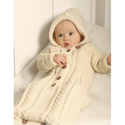 Sleeping Beauty by DROPS Design - Baby Kørepose Strikkeopskrift str. 1/3 mdr - 3/4 år