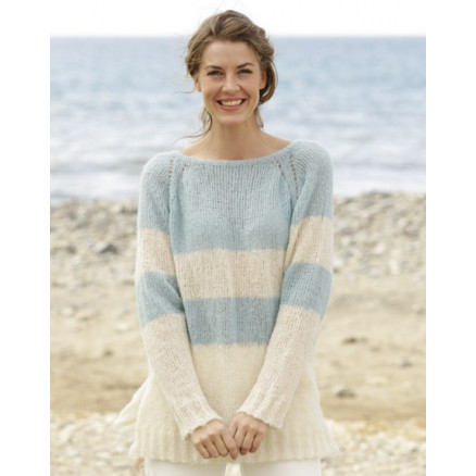 Weekend Getaway by DROPS Design - Bluse Strikkeopskrift str. S - XXXL