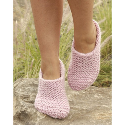 Way of Roses by DROPS Design - Tøfler Strikkeopskrift str. 35/37 - 40/42