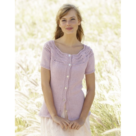 Becca Cardigan by DROPS Design - Jakke Strikkeopskrift str. S - XXXL