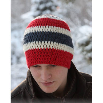 Jonathan by DROPS Design - Hue Hækleopskrift str. 3/5 år - Voksen