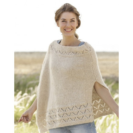 So Classy! by DROPS Design - Poncho Strikkeopskrift str. S/M - XXXL