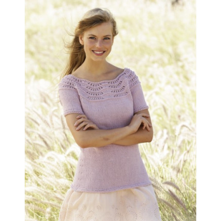 Becca by DROPS Design - Top Strikkeopskrift str. S - XXXL