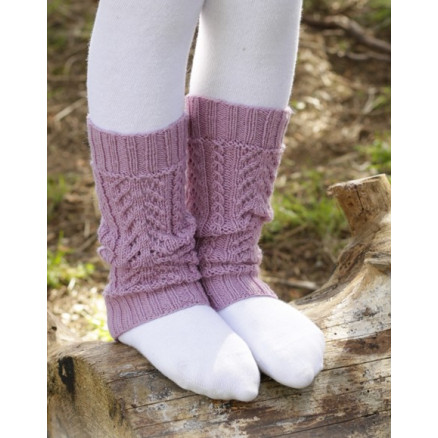 Raspberry Cream by DROPS Design - Benvarmere Strikkeopskrift 24 cm