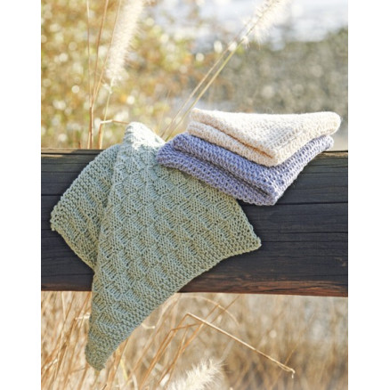 Struktur Klude by DROPS Design - Klude Strikkeopskrift 23x23 cm