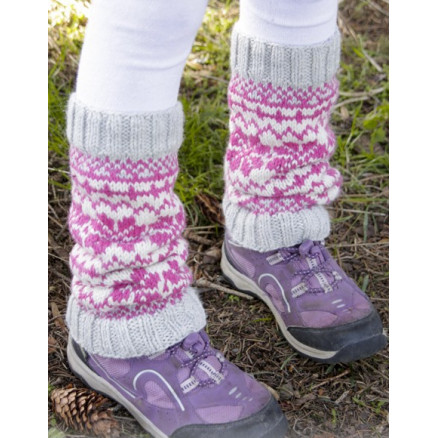 Forest Dance Legwarmers by DROPS Design - Benvarmere Strikkeopskrift str. 3/5 - 9/12 år